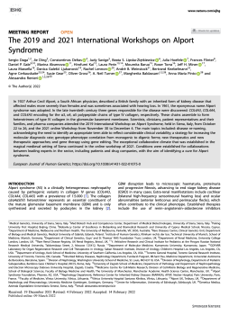 2022: Daga et al. The 2019 and 2021 International Workshops on Alport Syndrome